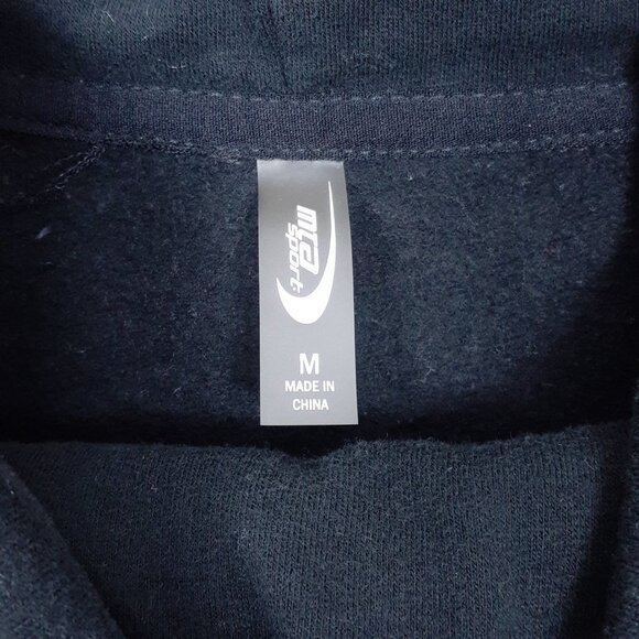 MTA Sport Womens Sweatshirt M Cowl Neck Black 171A - Picture 5 of 6